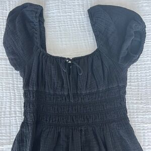 Aritzia Sunday Best Black Mini Dress